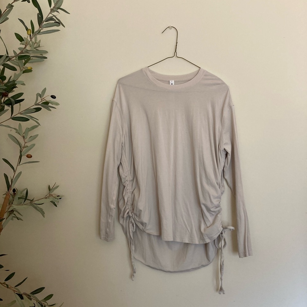 Lululemon Pima Cotton Side-Cinch Long-Sleeve Shirt